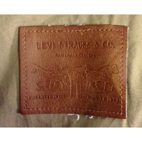 Vtg Levis Jacket Wn L Olive Green Coat Barn Chore Field Utility Cargo Canvas - Picture 8 of 10